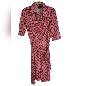 Laundry by Shelli Segal half-sleeve button shirtdress